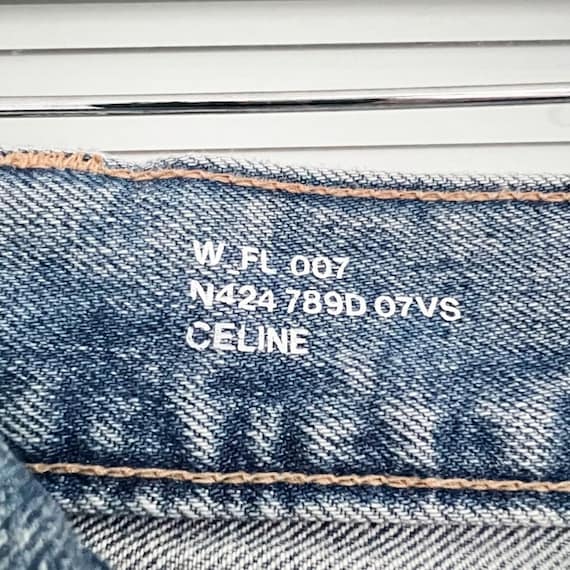 CELINE Straight Leg Jeans Size 29 - Light Wash - Frayed Hem