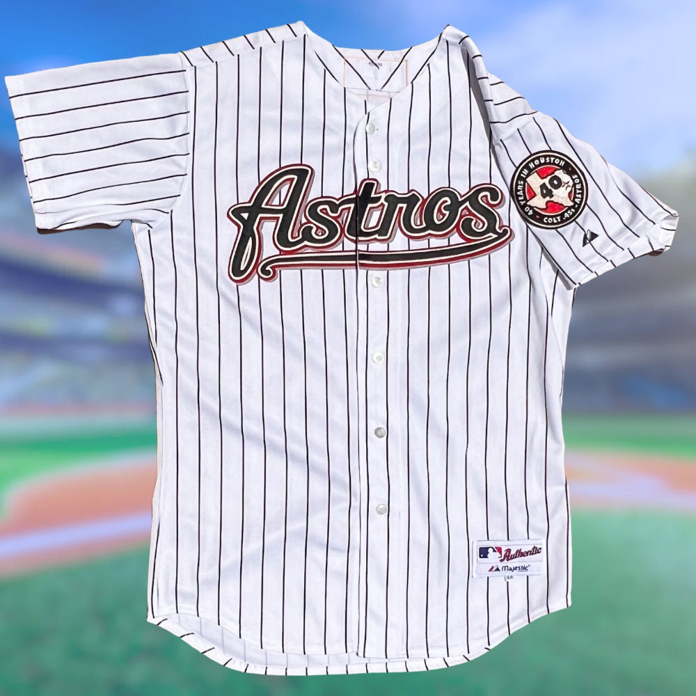 VINTAGE HOUSTON ASTROS BLUE PINSTRIPE JERSEY - Primetime