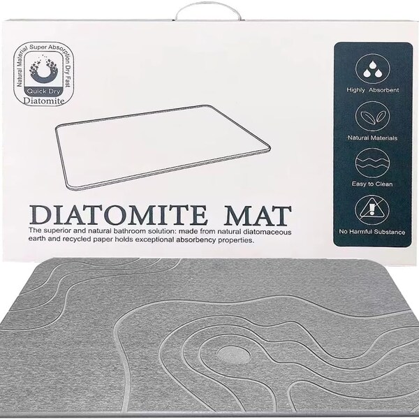 Diatomaceous Earth Bath Mat Etsy