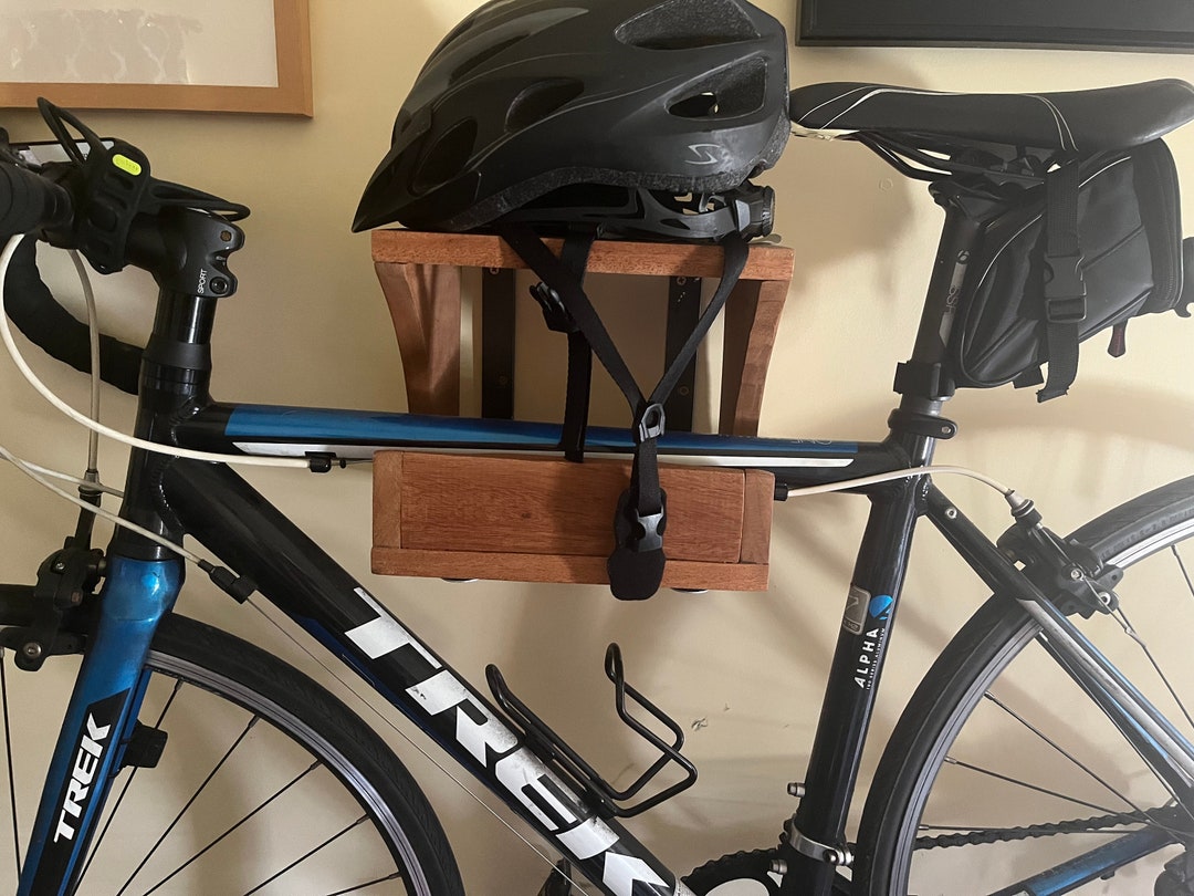 Bike Rack With Helmet Storage - Etsy