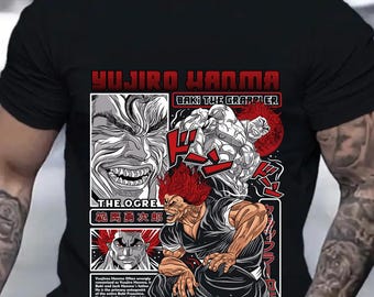 JACK HANMA Shirt, Baki Hanma Series Anime T-Shirt,Baki the Grappler Shirt, Manga Yujiro Hanma Baki Boxing Tees, Anime Shirt, Jack Hanma tee
