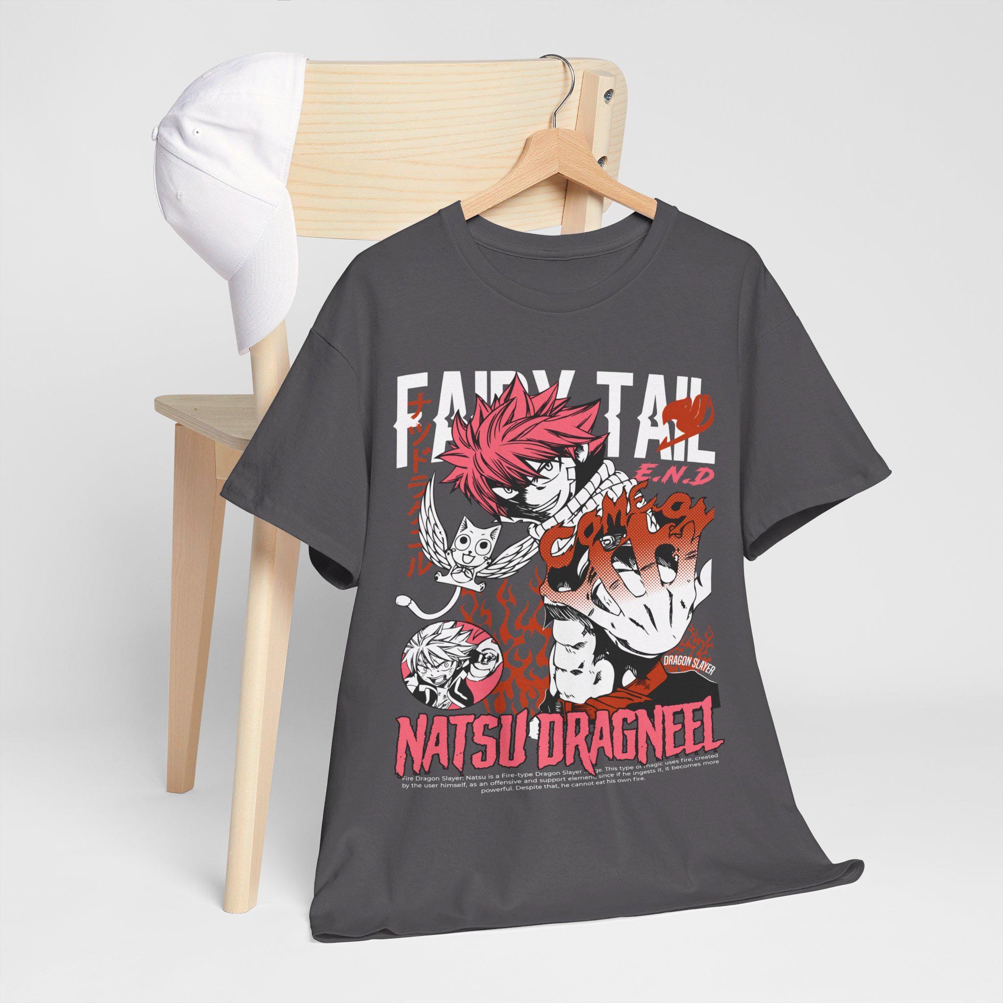 Fairy Tail Natsu Dragneel Shirt, Gray Fullbuster, Gajeel Redfox