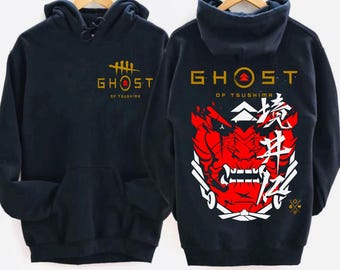 Ghost of Tsushima hoodie, Jin Sakai sweater, Sakai Clan, Japan T Shirt Clothing, Gift Ideas, Oni jacket, Unisex hoodie