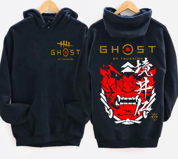 Ghost of Tsushima hoodie, Jin Sakai sweater, Sakai Clan, Japan T Shirt Clothing, Gift Ideas, Oni jacket, Unisex hoodie
