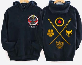 Ghost anime hoodie,Tsushima hoodie, Jin Sakai hoodie, Sakai Clan,hoodie Clothing, Ghost of Tsushima T-shirts, Jin Sakai T-Shirt, Sakai Clan