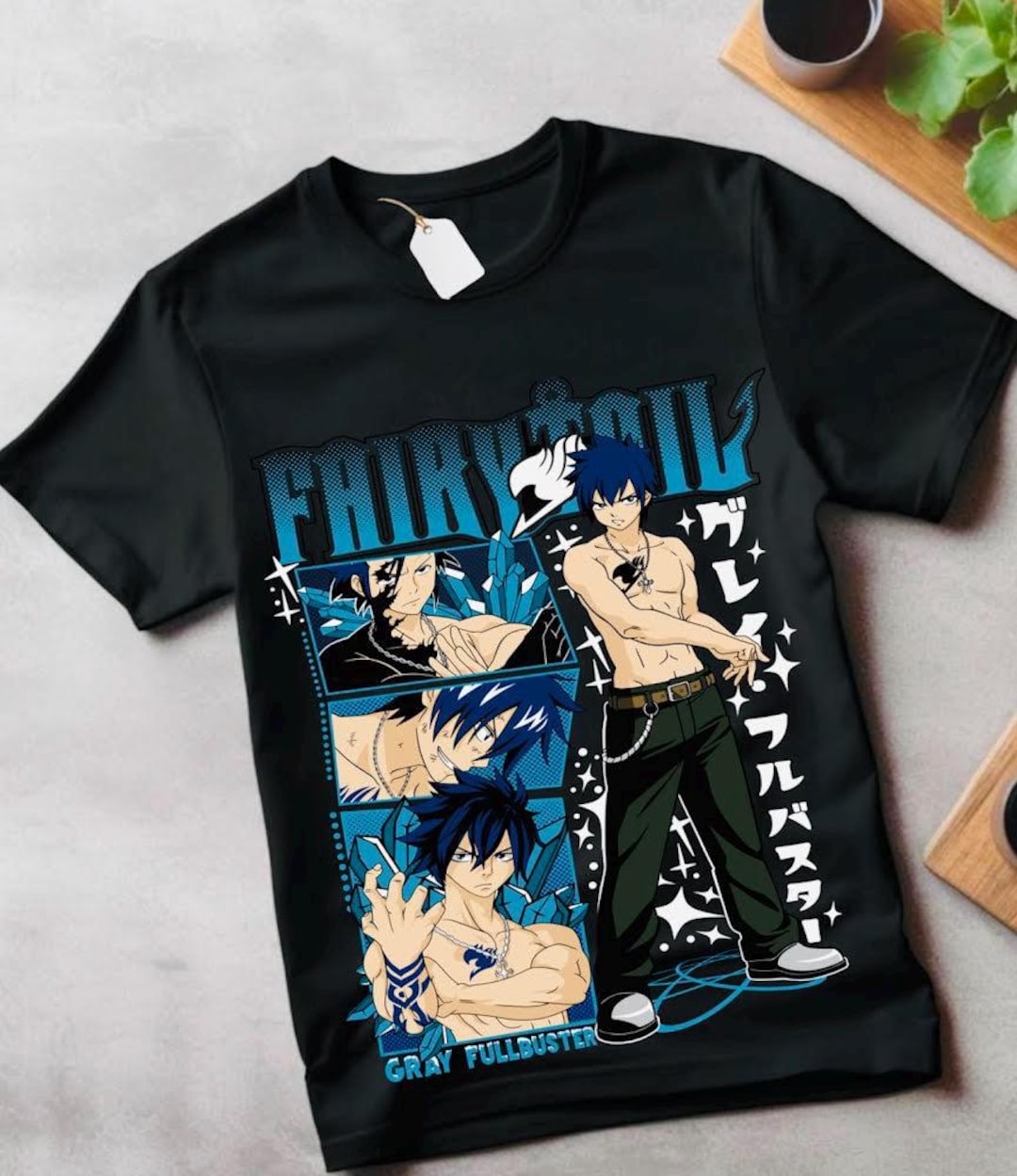 Fairy Tail Natsu Dragneel Shirt, Gray Fullbuster, Gajeel Redfox