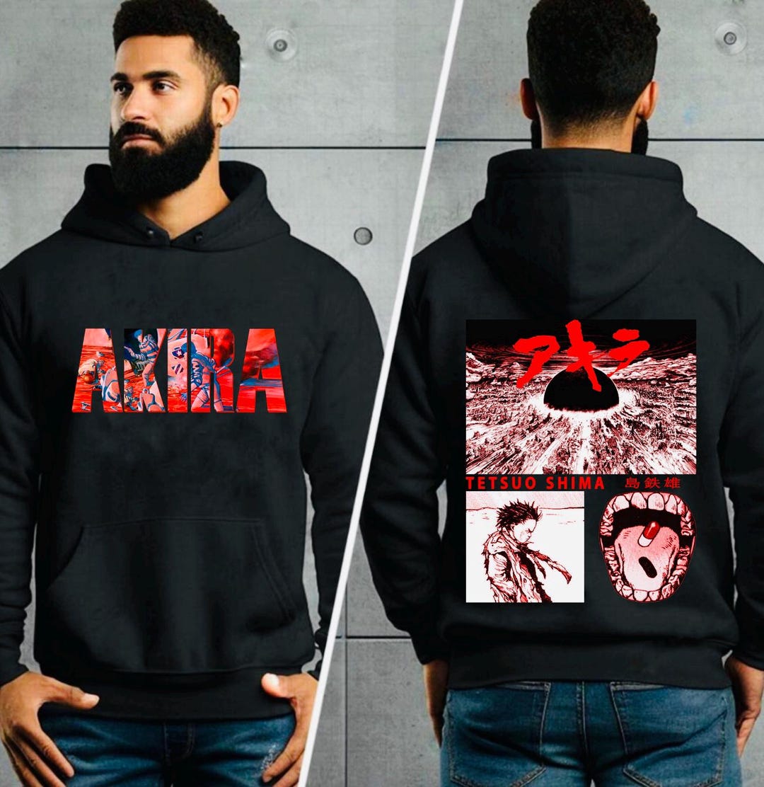 Akira Tetsuo Shima Unisex Hoodie Front ,kaneda,tetsuo Anime