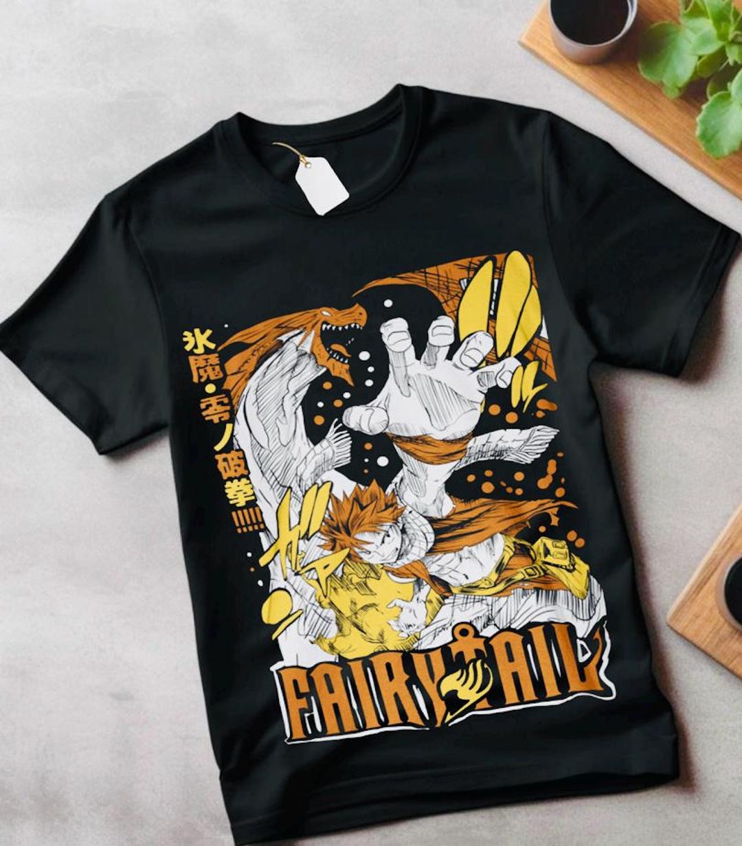 Fairy Tail Natsu Dragneel Shirt, Gray Fullbuster, Gajeel