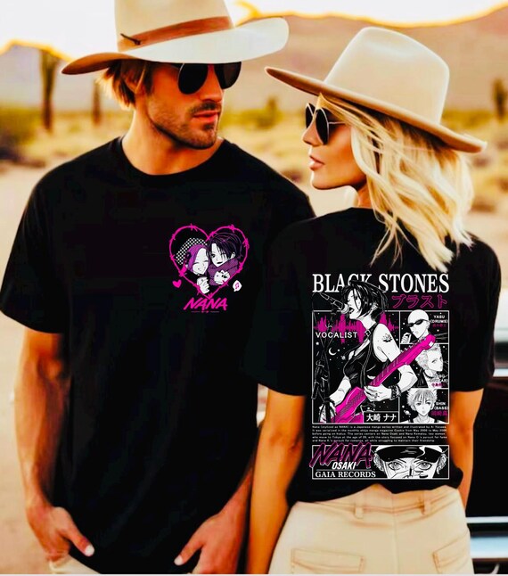 Black stones nana Tシャツ NANA BLACK STONES T-shirt Unisex Ai Yazawa Exhibition 2022 Limited