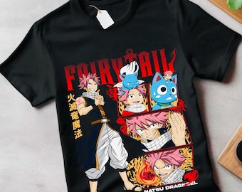 Fairy Tail Natsu Dragneel Shirt, Gray Fullbuster, Gajeel Redfox
