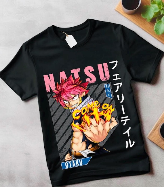 Fairy Tail Natsu Dragneel Shirt, Gray Fullbuster, Gajeel Redfox