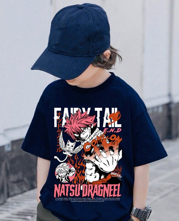 Kids Fairy Tail Natsu Dragneel Shirt,kids Fullbuster, Gajeel