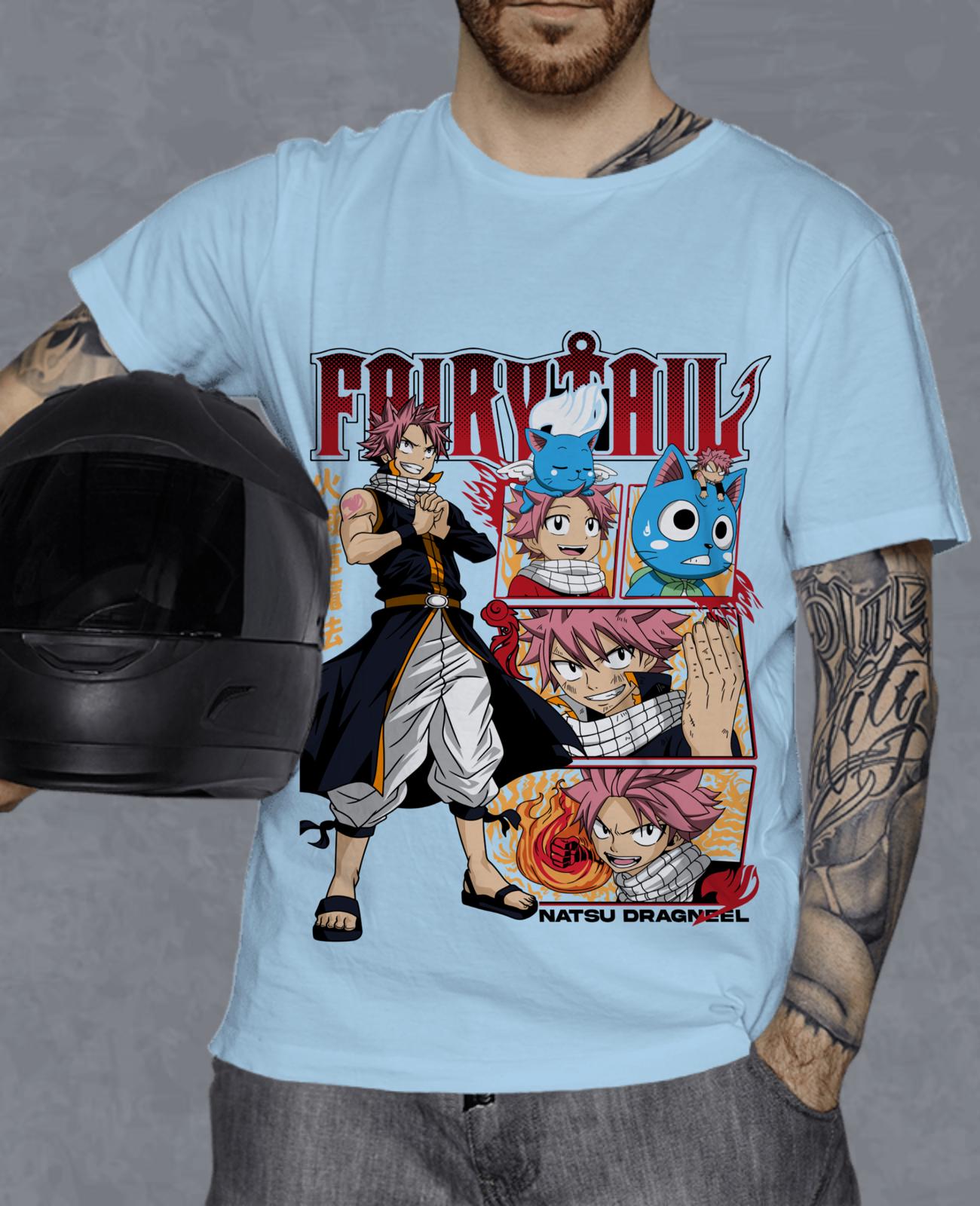 Fairy Tail Natsu Dragneel Shirt, Gray Fullbuster, Gajeel Redfox