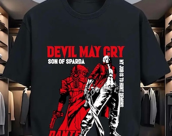 Dante Shooting DMC Premium Unisex T-shirt, May Cry DMC3 Premium