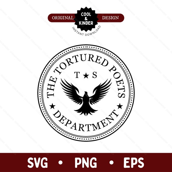 Tortured Poets Department Top Secret Crest Circle Badge SVG PNG EPS | Swiftie Gift | The Eras Tour Merch, All's Fair In Love and Poetry