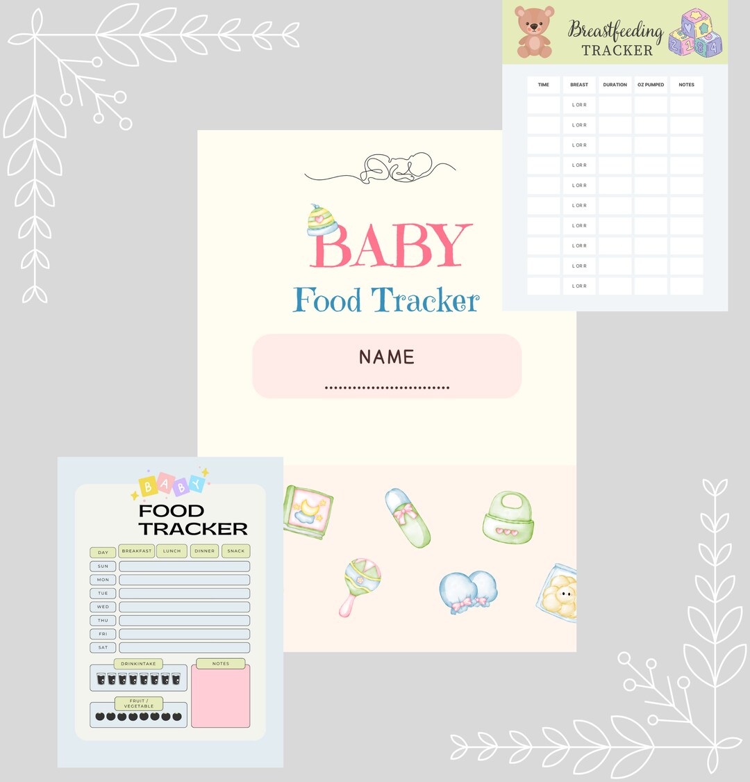 baby-food-tracker-printable-5-page-bundle-babys-first-foods-etsy
