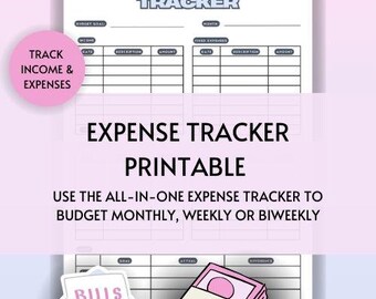 Ultimate Budget Planner Monthly Weekly Biweekly Paycheck Printable Debt Free Income Expense Tracker PNG Savings Challenge Zero based budget