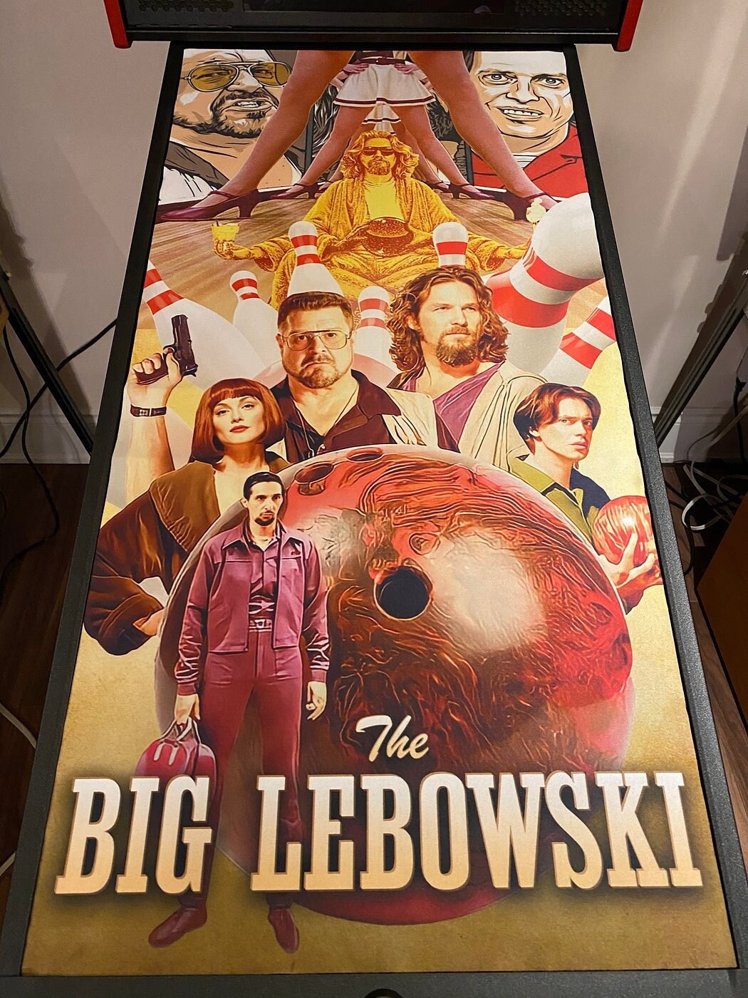 Big Lebowski Pinball Machine Glass Cover dust Cover, Protection, Game