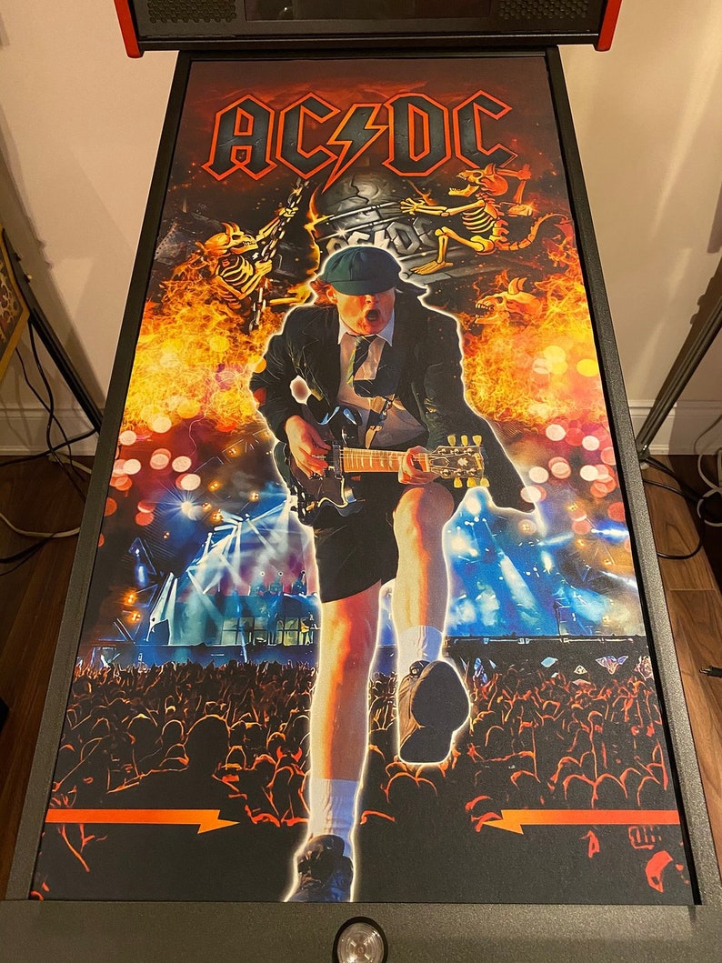 ACDC AC/DC Pinball Machine Glass Cover dust Cover, Protection, Game ...