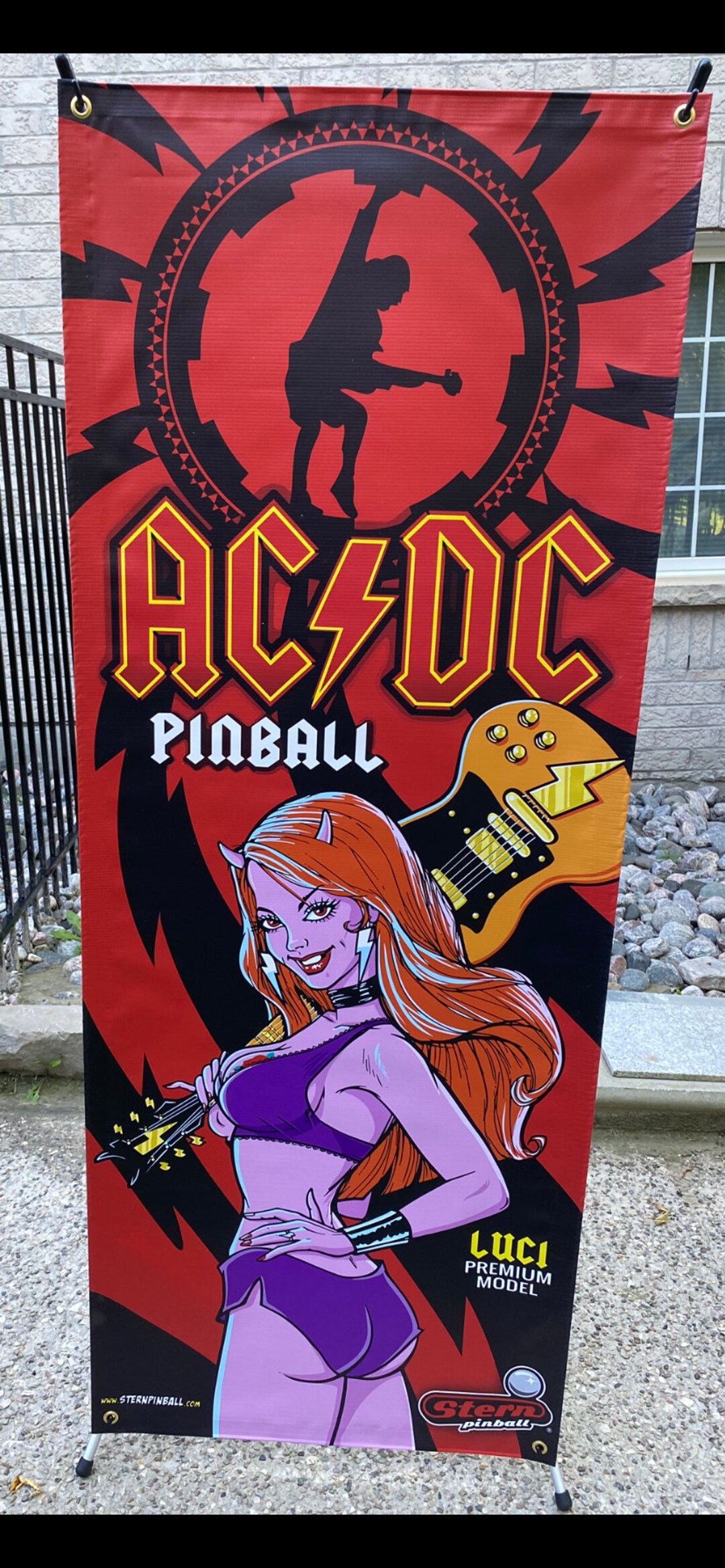 ACDC Pinball Banner 24' X 62' Heavy Vinyl Game Room Etsy