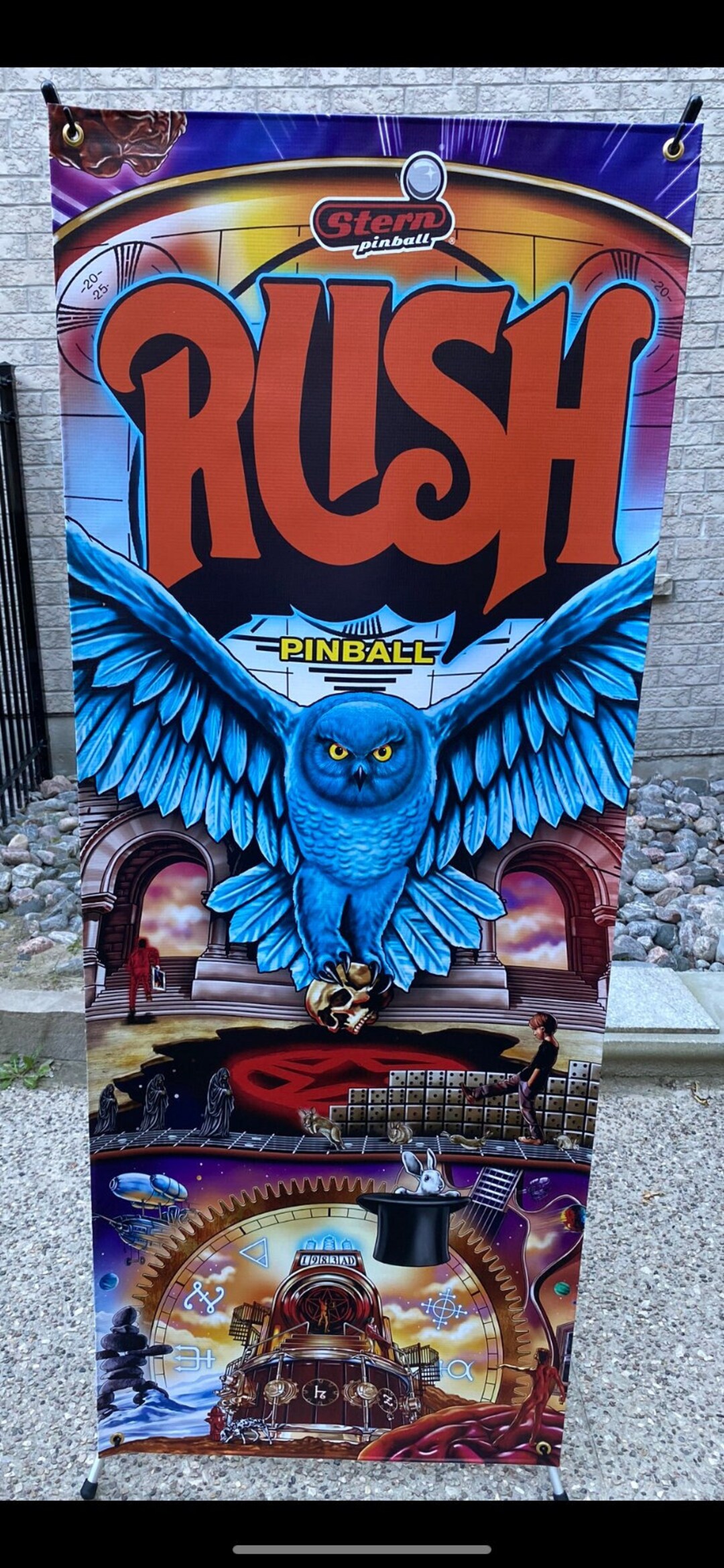 RUSH Pinball Banner 24' X 62' Heavy Vinyl Game Room Etsy
