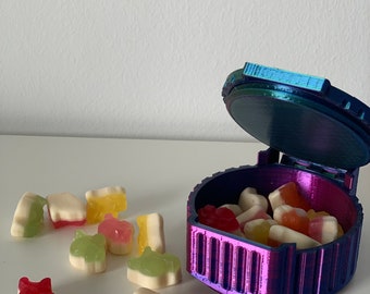 Multicolor Candy Container, Party Favor Holder, Sweet Treat Jar, Event Decor, Candy Buffet Display