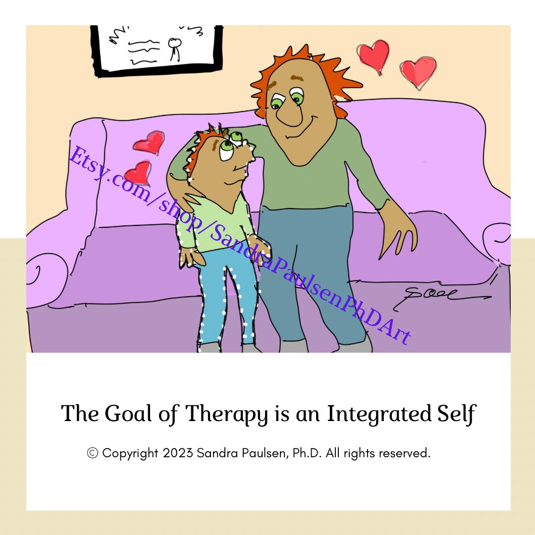 The Goal of Therapy, an Integrated Self - Etsy