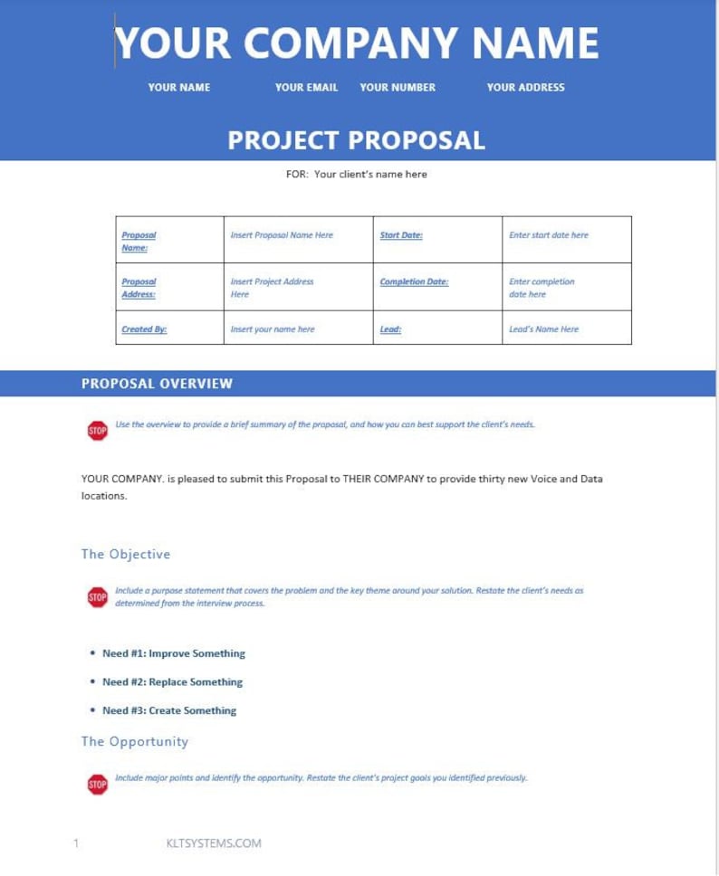 Project Proposal Template | Project Management | Budget Plan | Proposal ...