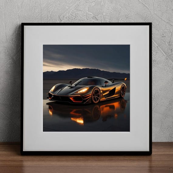 ケーニグセグ・ジェスコ・アブソルートのカープリント – オレンジの