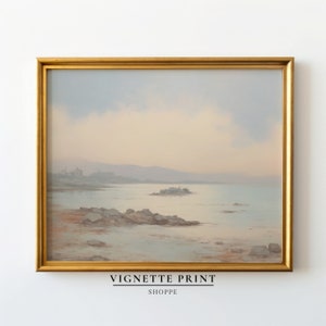 Comfortable Coastal Seascape | Printable Art | Beautiful Shore | Beach and Ocean View | Home Decor