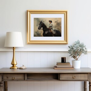 Vintage Female on Horseback | Printable Art | Horse and Rider ...