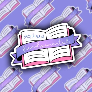 RuPaul&#39;s Drag Race | Reading Is Fundamental | Book | Drag Queen | Catchphrase | Cute | Funny | Sticker | Decal