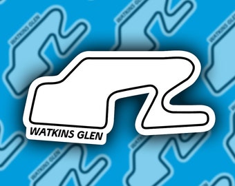 Watkins Glen International Vinyl Sticker, New York Race Track Decal