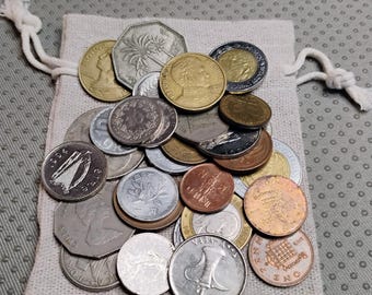 大型外国コイン：世界の通貨コレクション（29～35 mm） - Etsy 日本