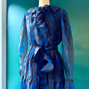 1980s Yves Saint Laurent Silk Dress