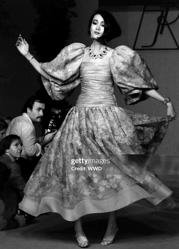 1980s Jacqueline De Ribes Silk Dress