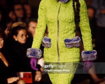 Authentic Vintage Jean Paul Gaultier SS 1999 Botanical Print Mesh