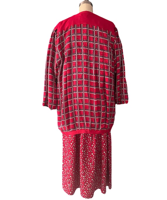 1980s Diane Freis Silk Ensemble - image 6