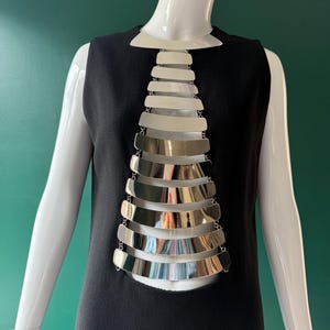 1960s Pierre Cardin Space Age Ribcage Dress