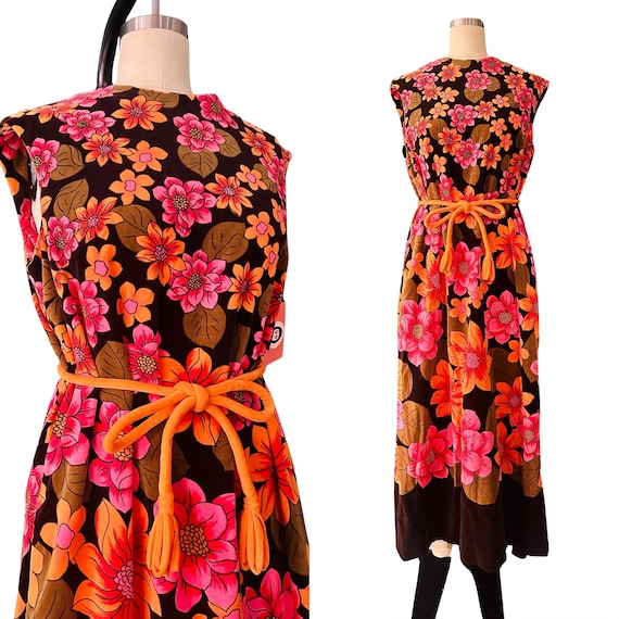 60s Dynasty Velvet Dress