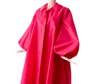 Victor Costa Pink Taffeta Coat