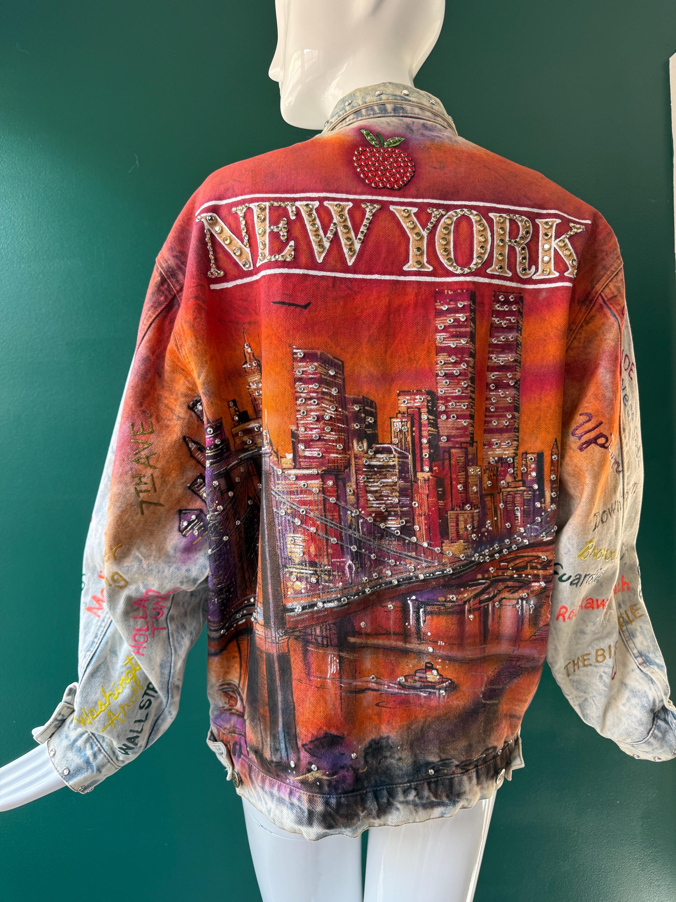 シ*ン様 Tony alamo ジャケット RARE Vintage 1987 Tony Alamo Denim Jacket Hand Painted