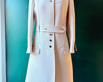 1960s Courrèges Couture Coat