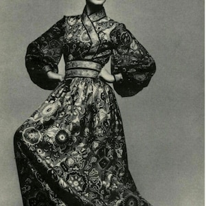 Vestido de Oscar de la Renta de los años 70