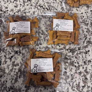 Pumpkin and Peanut Butter dog treats