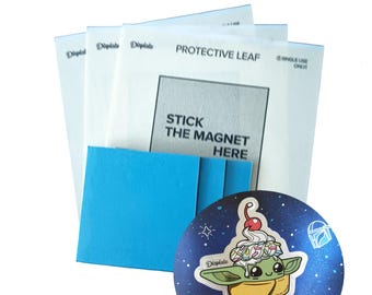 3x Original Displate Magnet Set Wall Mount Limited Edition Magnet Baby Yoda Sticker