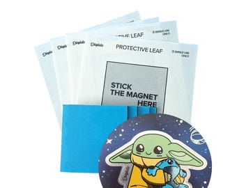4x Original Displate Magnet Set Wall Mount Limited Edition Magnet Baby Yoda Sticker