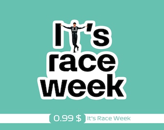 It’s Race Week | George Russell Sticker Pack | 22 Types | Durable and Reusable F1 Sticker Set |