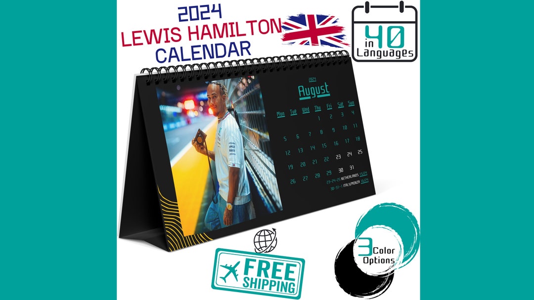 Lewis Hamilton 2024 Calendar Mae Valina