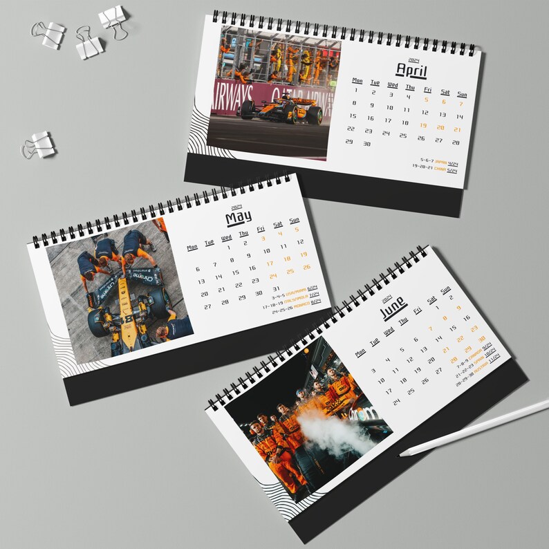 2024 F1 Calendar for Mclaren Fans Best Christmas Gift Free Etsy Australia